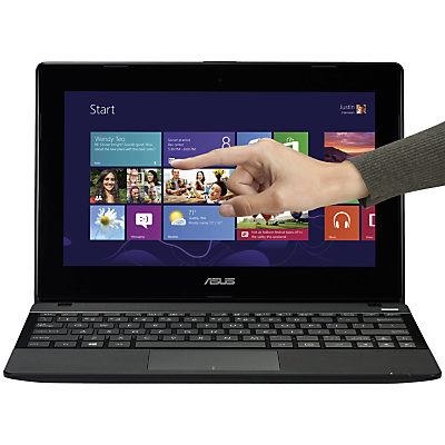 Asus X102 Laptop, AMD A4, 4GB RAM, 500GB, Windows 8 & Microsoft Office 2013, 10.1  Touch Screen Black